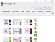 Tablet Screenshot of biossentiel.com